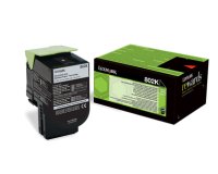 Lexmark 802K - noir - original - cartouche de toner - LCCP, LRP