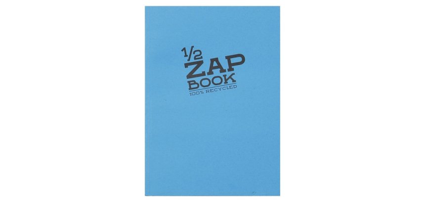 1/2 Zap Book carnet collé 80F A5 80g - Aléatoire