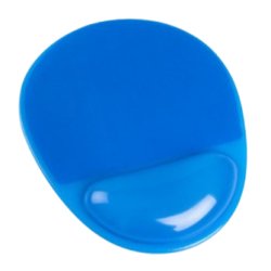 Tapis souris q-connect repose-poigne gel et pvc      grand confort facilement      nettoyable coloris bleu