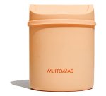 Muitomas DESKBINPF trash can Round Plastic Peach