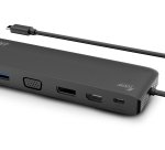 Urban Factory TCD45UF base para portátil y replicador de puertos Alámbrico USB 3.2 Gen 1 (3.1 Gen 1) Type-C Negro