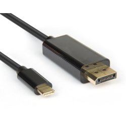 Hamlet XVAUC-DP4K20 cavo e adattatore video 2 m USB tipo-C DisplayPort Nero