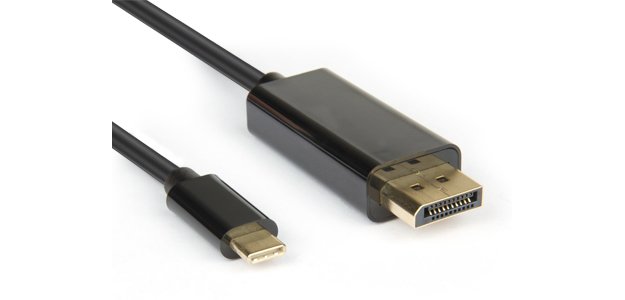 Hamlet XVAUC-DP4K20 cavo e adattatore video 2 m USB tipo-C DisplayPort Nero