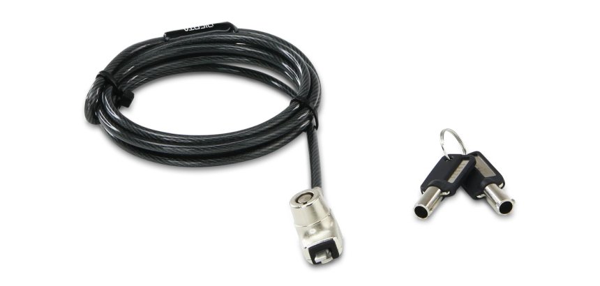 DICOTA BASE XX Laptop Lock Wedge câble antivol Anthracite 1,5 m