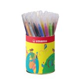 Feutre coloriage stabilo power capuchon ventilé encre lavable pointe moyenne ne sèche pas pot 36 unités