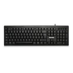 Hamlet KU200 tastiera Ufficio USB QWERTY Italiano Nero