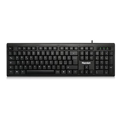 Hamlet KU200 tastiera Ufficio USB QWERTY Italiano Nero