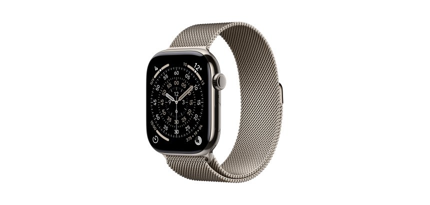 Apple Watch Series 11 OLED 46 mm Numérique 416 x 496 pixels Écran tactile 5G Titane Wifi GPS (satellite)