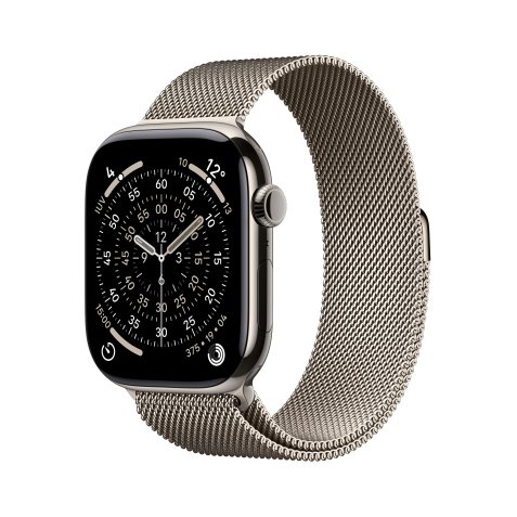 Apple Watch Series 11 OLED 46 mm Numérique 416 x 496 pixels Écran tactile 5G Titane Wifi GPS (satellite)