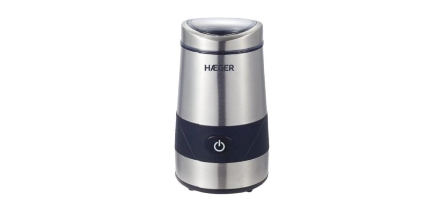 Haeger CG-200.001A molinillo de café 200 W Negro, Acero inoxidable