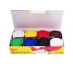 Gouache scolaire jovi a base d'eau couleur assorties 6     pots de 35 ml + pinceau+ pot  pour l'eau
