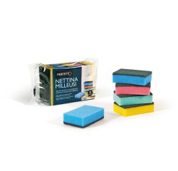 Perfetto 0246C sponge Rectangular Polyester, Polyurethane Assorted colours 5 pc(s)