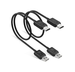 Hamlet HVCHDM-WFHD cavo e adattatore video 0,6 m HDMI tipo A (Standard) USB tipo A Nero