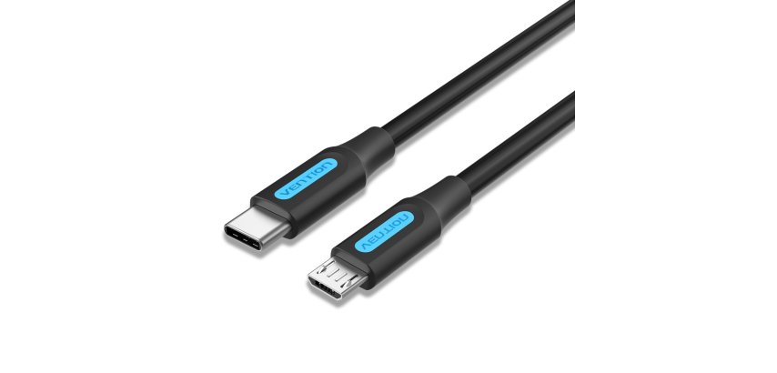 Vention Cable USB 2.0 Tipo-C COVBG/ USB Tipo-C Macho - MicroUSB Macho/ 1.5m/ Negro