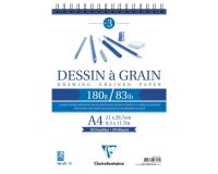 Dessin à Grain bloc spiralé 30F A4 180g