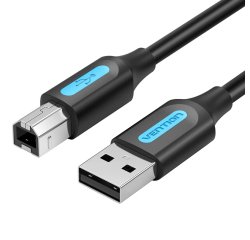 Vention Cable USB 2.0 Impresora COQBJ/ USB Tipo-B Macho - USB Macho/ 5m/ Negro