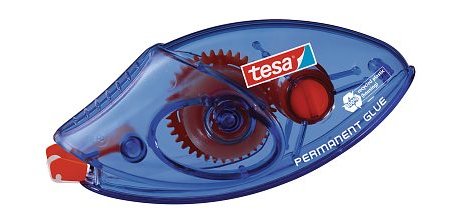 Colle tesa roller jetable permanent ergonomique ruban haute qualité plastique emballage recyclé 8.4mmx8.5m