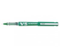 Roller pilot v5 rechargeable écriture fine 0.3mm niveau encre liquide visible écologique régulateur débit vert