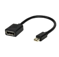 MCL MC396-0.15M câble DisplayPort 0,15 m Mini DisplayPort Noir