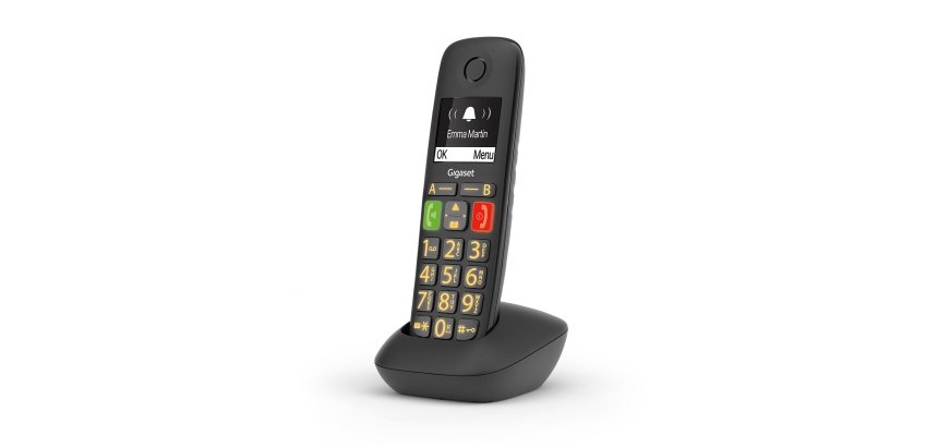 Gigaset E290 Telefono analogico/DECT Identificatore di chiamata Nero