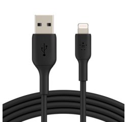 Belkin CAA001BT3MBK cable de conector Lightning 3 m Negro