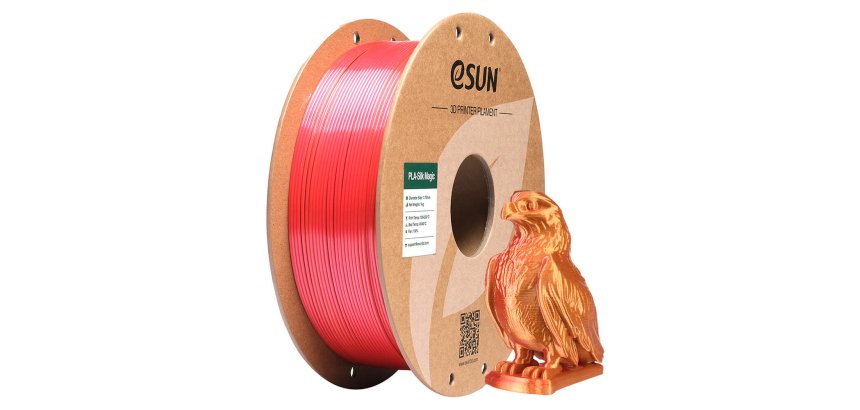 eSUN EPLA-SILK MAGIC Polymelkzuur Rood, Goud 1 kg