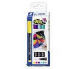 Marqueur permanent 318F Lumocolor, étui de 6