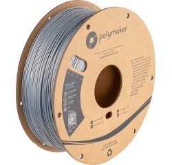 Polymaker PA07007 3D Printing Material Polylactic Acid (PLA) Metallic Silver 1 kg