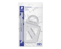 Set de géometrie staedtler mars 569 gauchers et droitiers avec règle 20cm rapporteur équerres 60 et 45 degrés