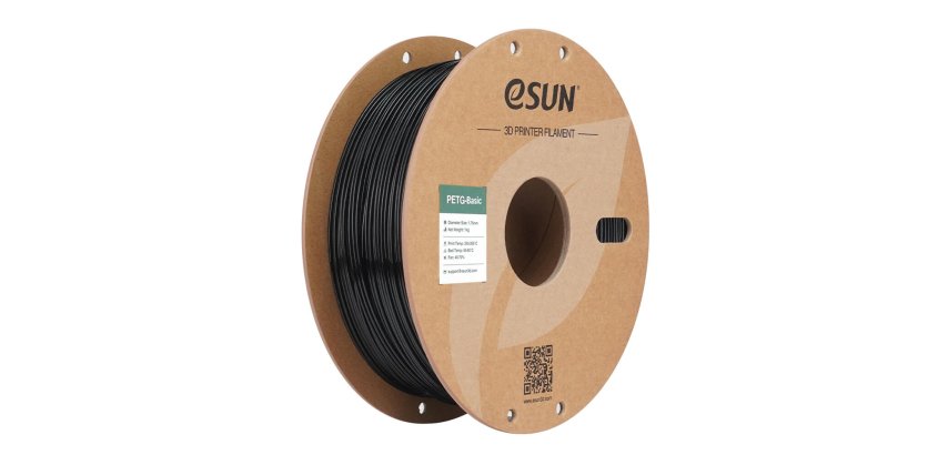 eSUN PETG-Basic PETg (polyethylene terephthalate glycol-modified) Black 1 kg