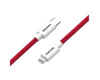 Pantone PT-CTL002-5R1 lightning cable 1.5 m Red, White