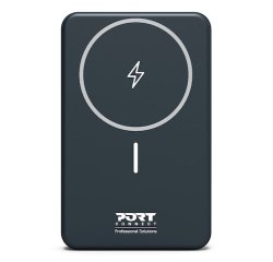 Port Designs 907005 banque d'alimentation électrique Lithium Polymère (LiPo) 10000 mAh Recharge sans fil Noir