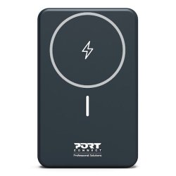 Port Designs 907005 banque d'alimentation électrique Lithium Polymère (LiPo) 10000 mAh Recharge sans fil Noir
