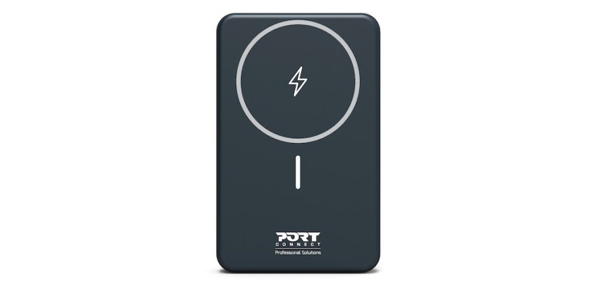 Port Designs 907005 banque d'alimentation électrique Lithium Polymère (LiPo) 10000 mAh Recharge sans fil Noir
