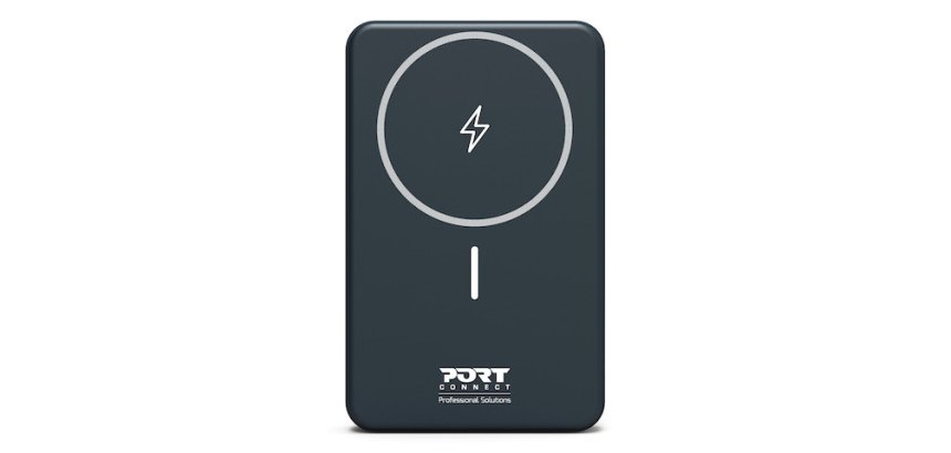 Port Designs 907005 banque d'alimentation électrique Lithium Polymère (LiPo) 10000 mAh Recharge sans fil Noir