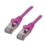 MCL Cable RJ45 Cat6 5.0 m Rose câble de réseau 5 m F/UTP (FTP)