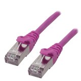 MCL Cable RJ45 Cat6 5.0 m Rose câble de réseau 5 m F/UTP (FTP)