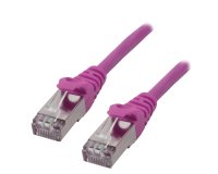 MCL Cable RJ45 Cat6 5.0 m Rose câble de réseau 5 m F/UTP (FTP) Rond