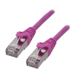 MCL Cable RJ45 Cat6 5.0 m Rose câble de réseau 5 m F/UTP (FTP)