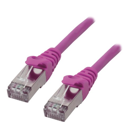 MCL Cable RJ45 Cat6 2.0 m Rose câble de réseau 2 m F/UTP (FTP)