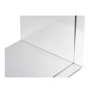 Serre-livres maul aluminium coins arrondis 10x10x13cm     coloris argent