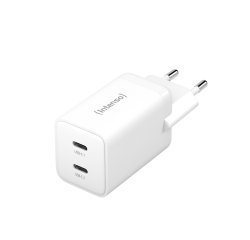 Intenso POWER ADAPTER 2XUSB-C GAN/7804012 Universale Bianco AC Ricarica rapida Interno