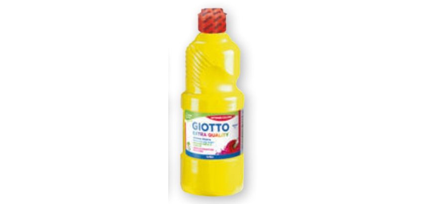 Gouache giotto flacon 500ml coloris jaune