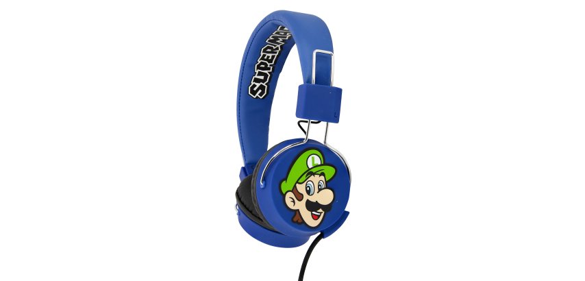 OTL Technologies Super Mario and Luigi Teen folding Cuffie Cablato A Padiglione Gaming Multicolore