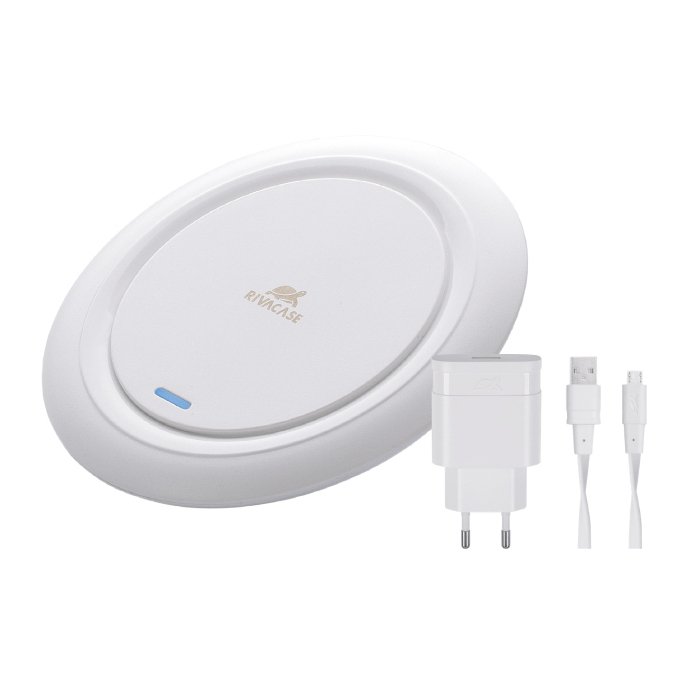 Rivacase VA4914 Caricabatterie per dispositivi mobili Smartphone Bianco USB Carica wireless Interno