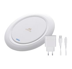 Rivacase VA4914 mobile device charger Smartphone White USB Wireless charging Indoor