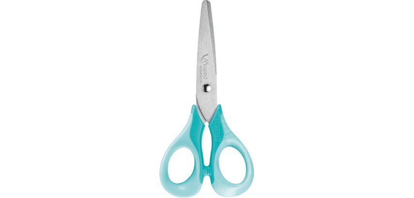 Ciseaux sensoft 3D pastel, rond, longueur: 130 mm