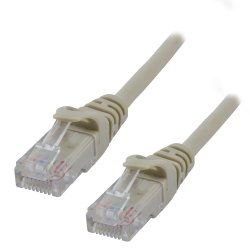 MCL 0.5m Cat6 RJ45 U/UTP câble de réseau Gris 0,5 m U/UTP (UTP)
