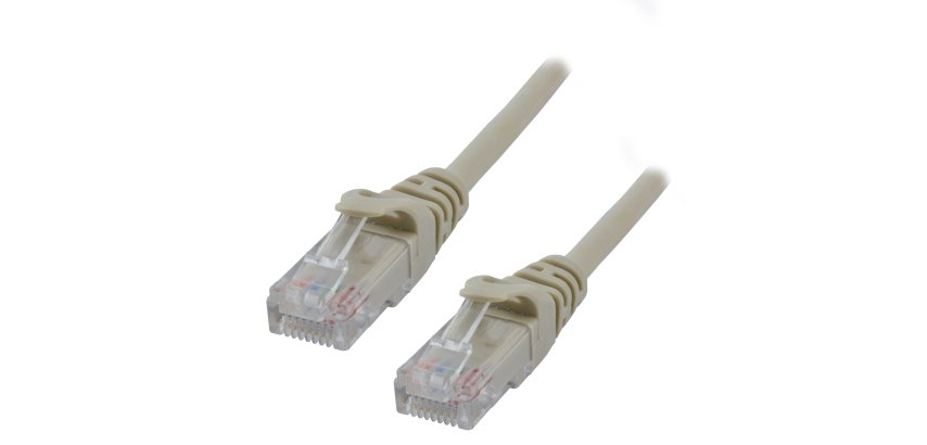 MCL 0.5m Cat6 RJ45 U/UTP câble de réseau Gris 0,5 m U/UTP (UTP) Rond