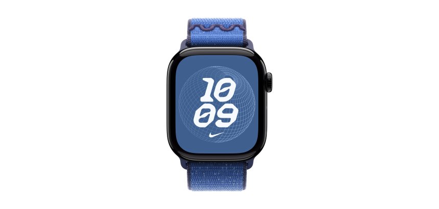 Apple Nike Sport Loop Bande Bleu Nylon, Polyester recyclé, Spandex